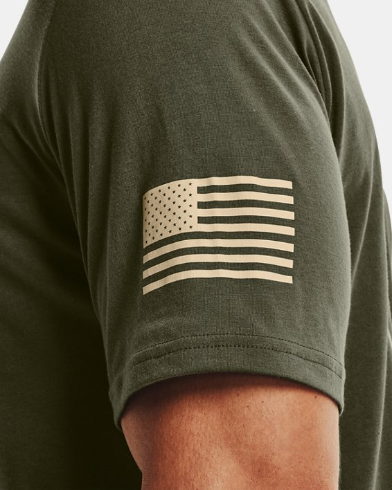 Men's UA Freedom Flag T-Shirt, Green, pdpMainDesktop image number 3